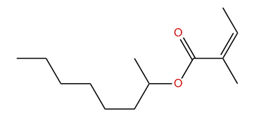 Octan-2-yl (Z)-2-methyl-2-butenoate